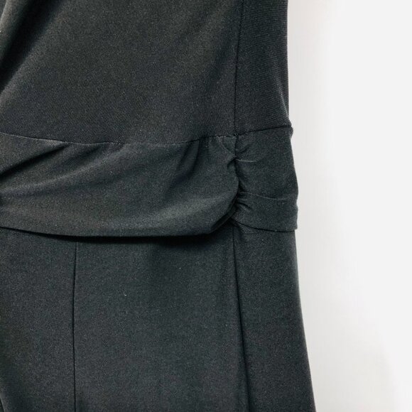 Mesmerize Black Surplice Neckline Half Sleeve Lisa Midi Dress size M - Picture 10 of 16